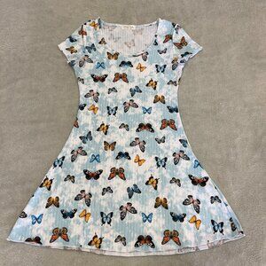 Butterfly Mini Dress Women's Size Small